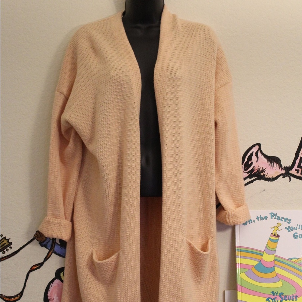Pink cardigan